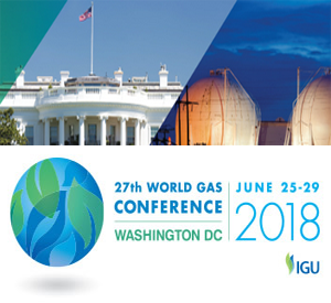The 27th World Gas Conference is being held in Washington D.C. in June 2018.